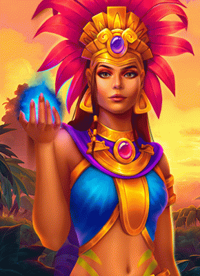 Interface de jeu Aztec's Legend sur mobile au Prince Ali Casino